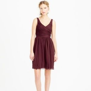 J. Crew Heidi silk shiffon dress